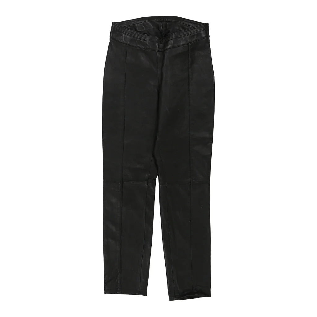 Unbranded Trousers - 28W UK 8 Black Leather - Image 2