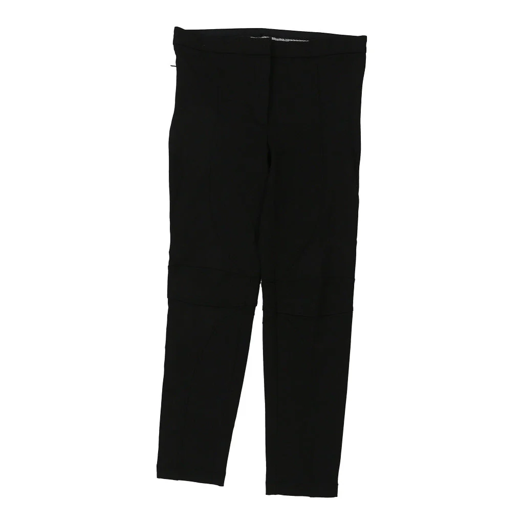 Versace Trousers - 30W UK 10 Black Cotton Blend - Image 2