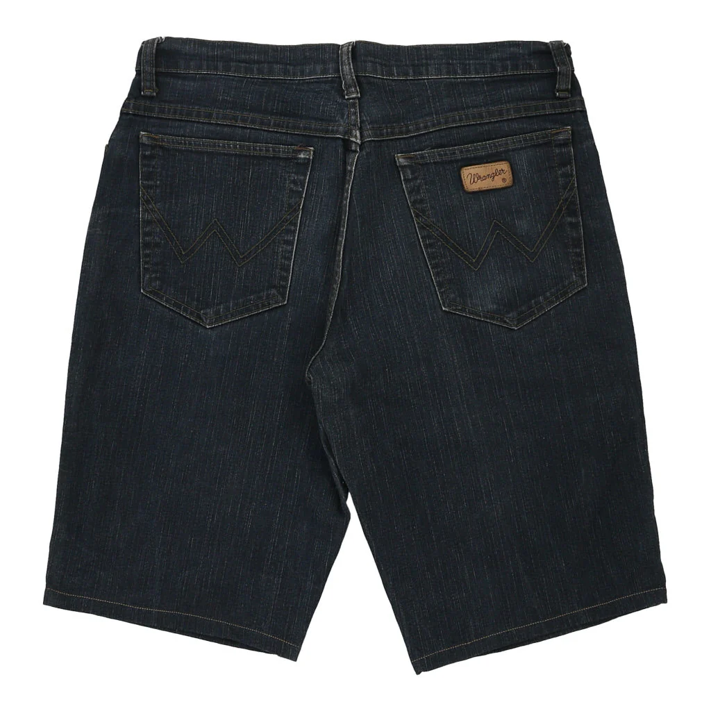 Wrangler Denim Shorts - 32W 13L Dark Wash Cotton