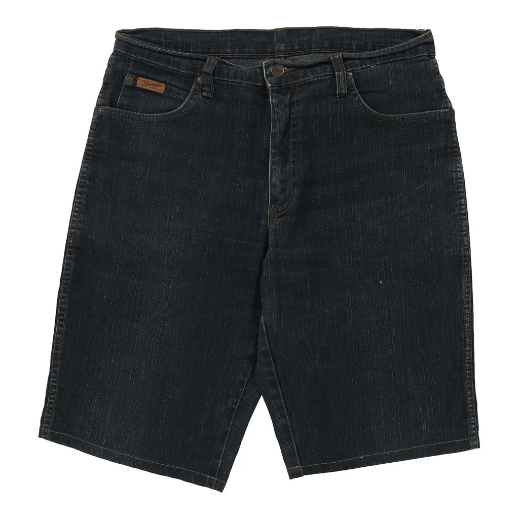 Wrangler Denim Shorts - 32W 13L Dark Wash Cotton - Image 2