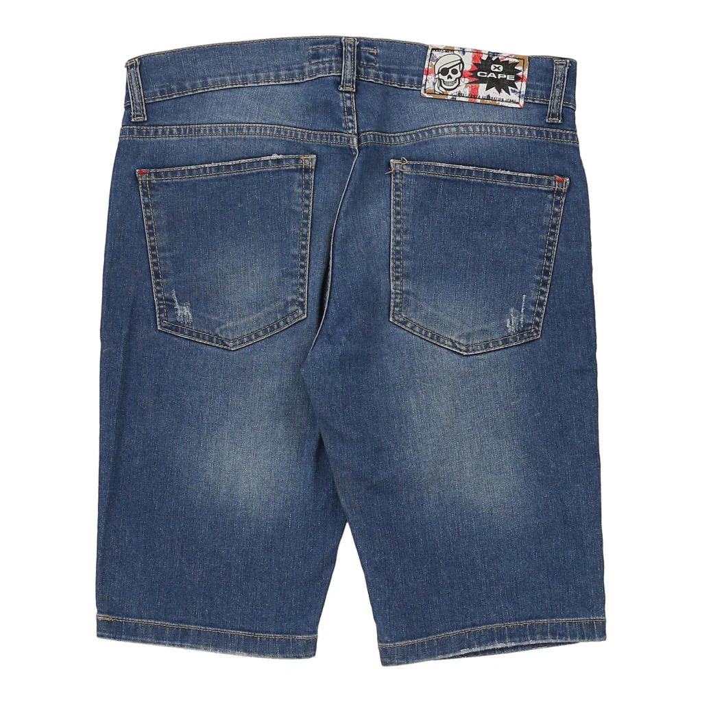 X-Cape Denim Shorts - 32W 12L Blue Cotton