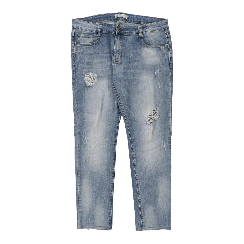 Yellow Dog Denim Shorts - 38W 12L Light Wash Cotton