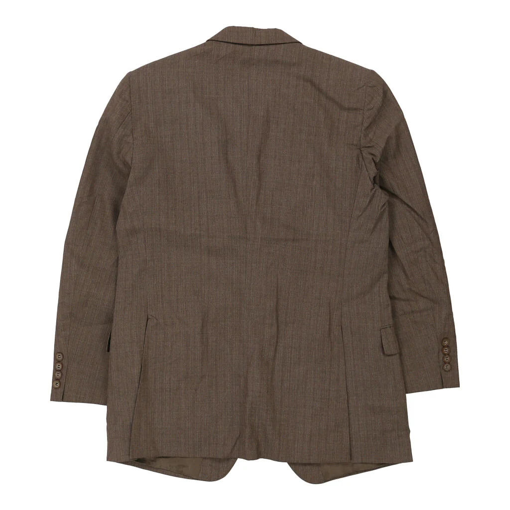 Yves Saint Laurent Striped Blazer - Medium Brown Wool - Image 2