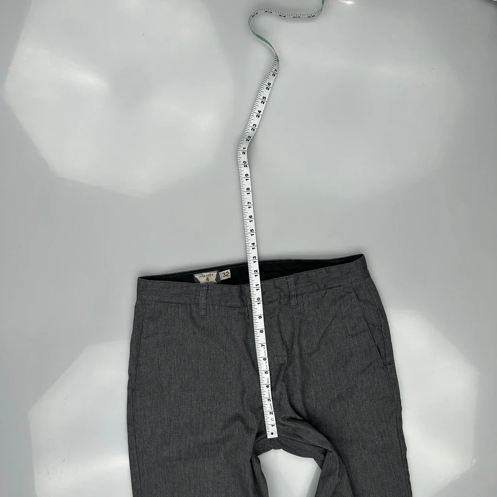 Volcom Trousers - 33W 32L Grey Cotton Blend - Image 4