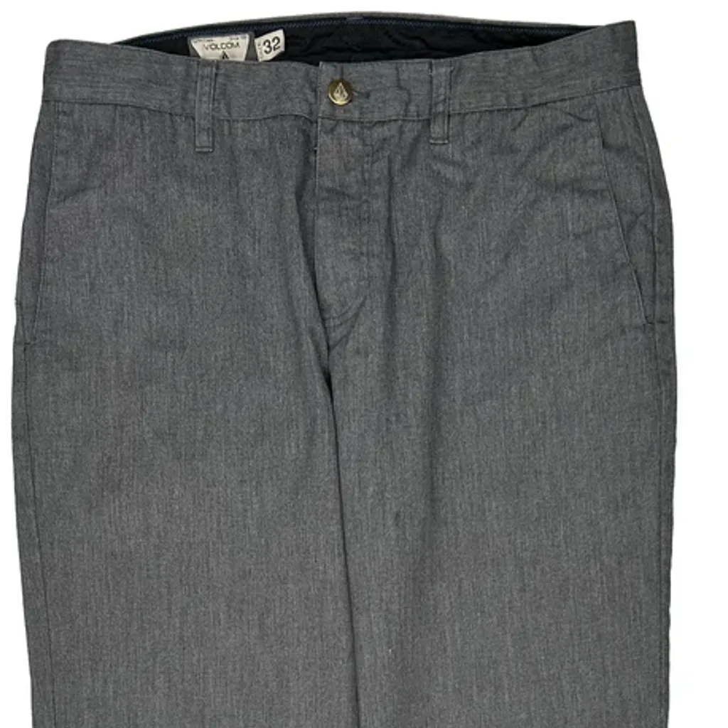 Volcom Trousers - 33W 32L Grey Cotton Blend - Image 9