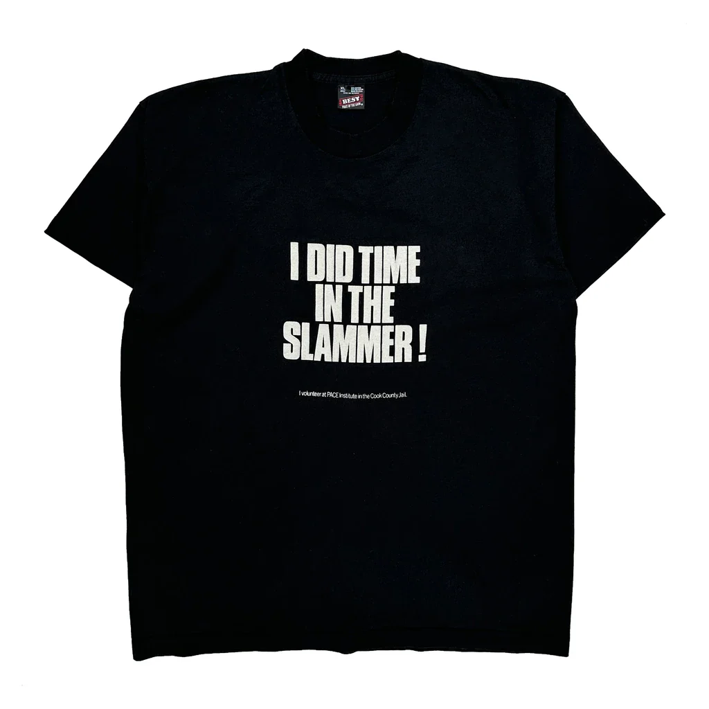 Volunteer At J.A.I.L. Institute In The Cook County Jail Fruit Of The Loom Single Stitch T-Shirt - XL Black Cotton Blend