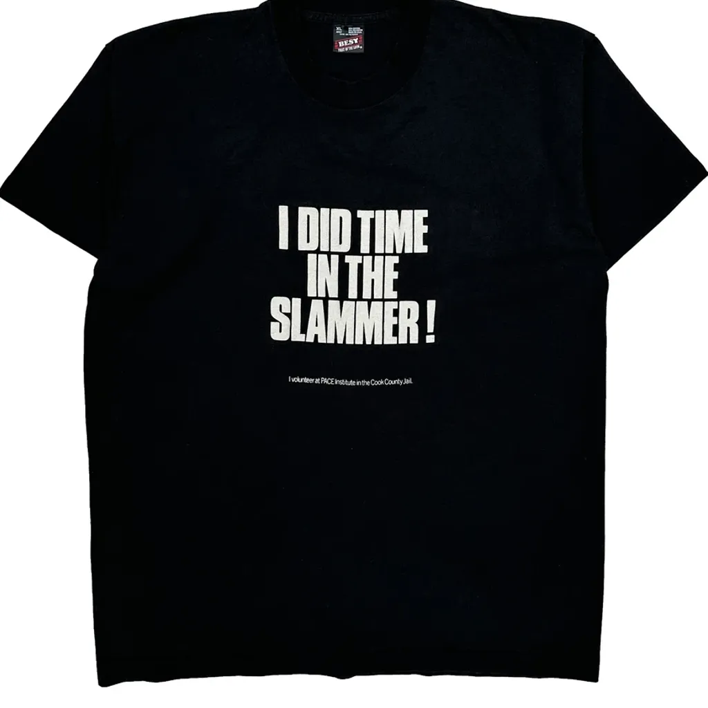 Volunteer At J.A.I.L. Institute In The Cook County Jail Fruit Of The Loom Single Stitch T-Shirt - XL Black Cotton Blend - Image 4