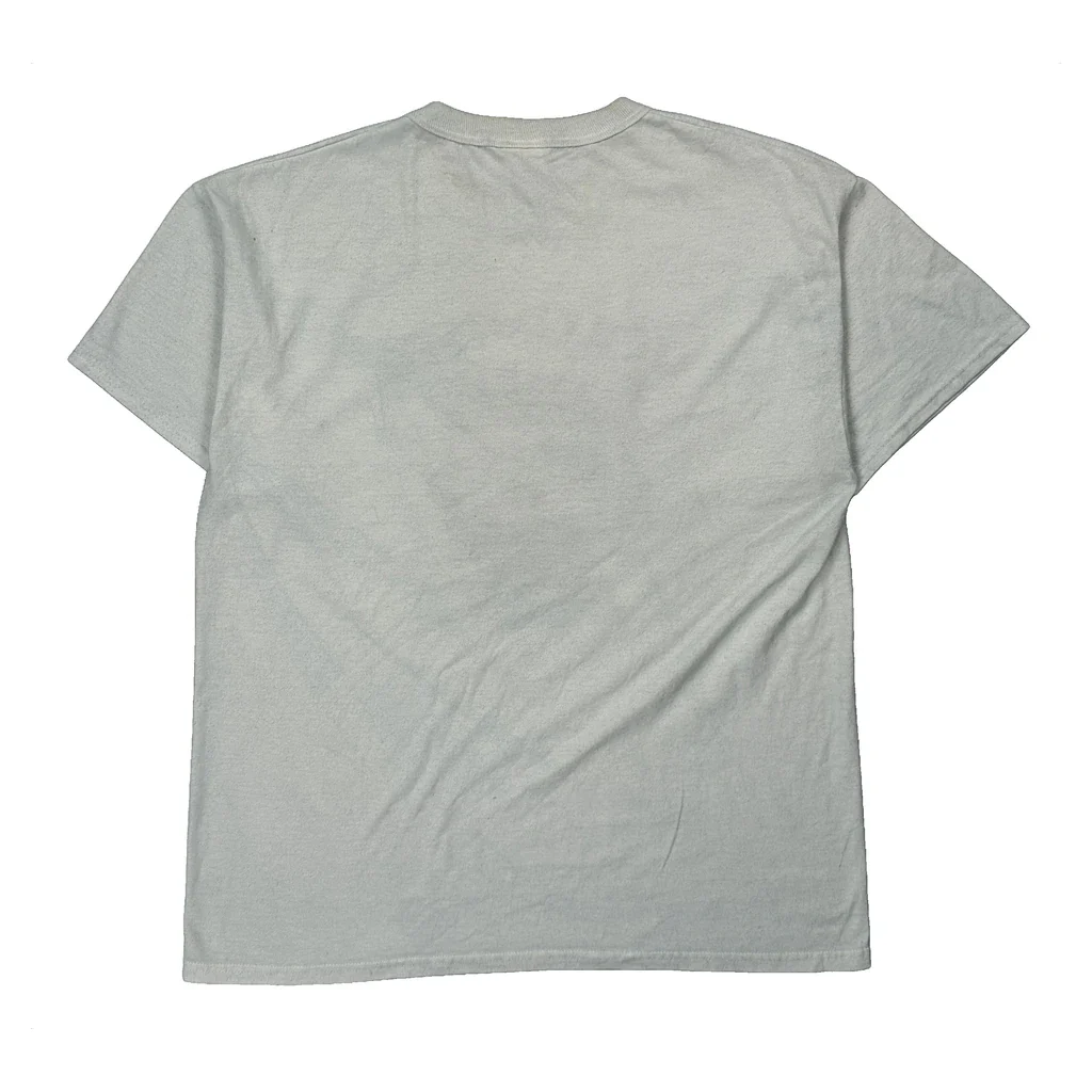 Volunteer Russell Athletic Graphic T-Shirt - Medium White Cotton Blend - Image 2