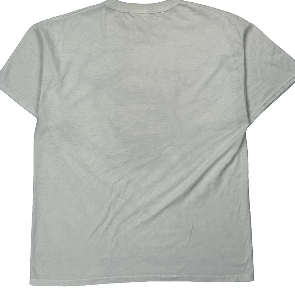 Volunteer Russell Athletic Graphic T-Shirt - Medium White Cotton Blend - Image 6