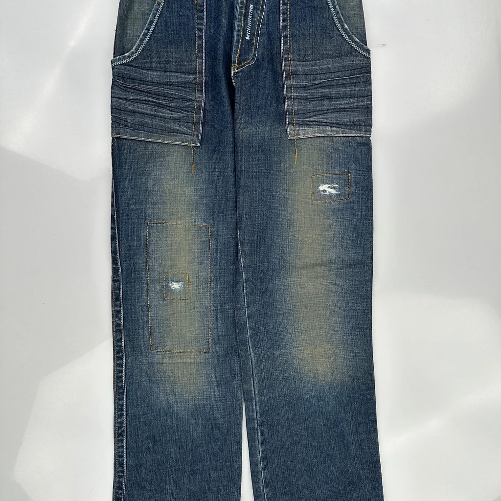 Vsct Baggy Carpenter Jeans - 31W 30L Blue Denim - Image 3