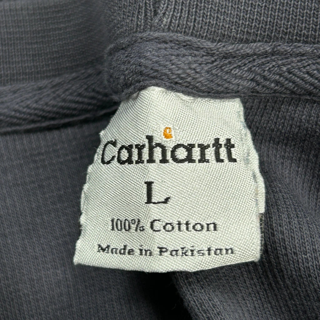 Waffle Knit Carhartt Long Sleeve T-Shirt - Large Grey Cotton - Image 3
