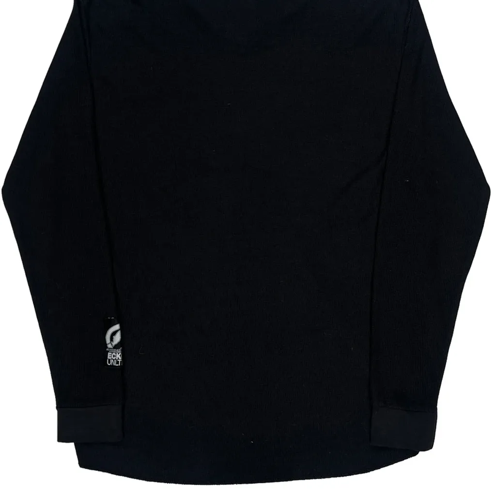 Waffle Knit Ecko Unltd Long Sleeve T-Shirt - 2XL Black Cotton - Image 6