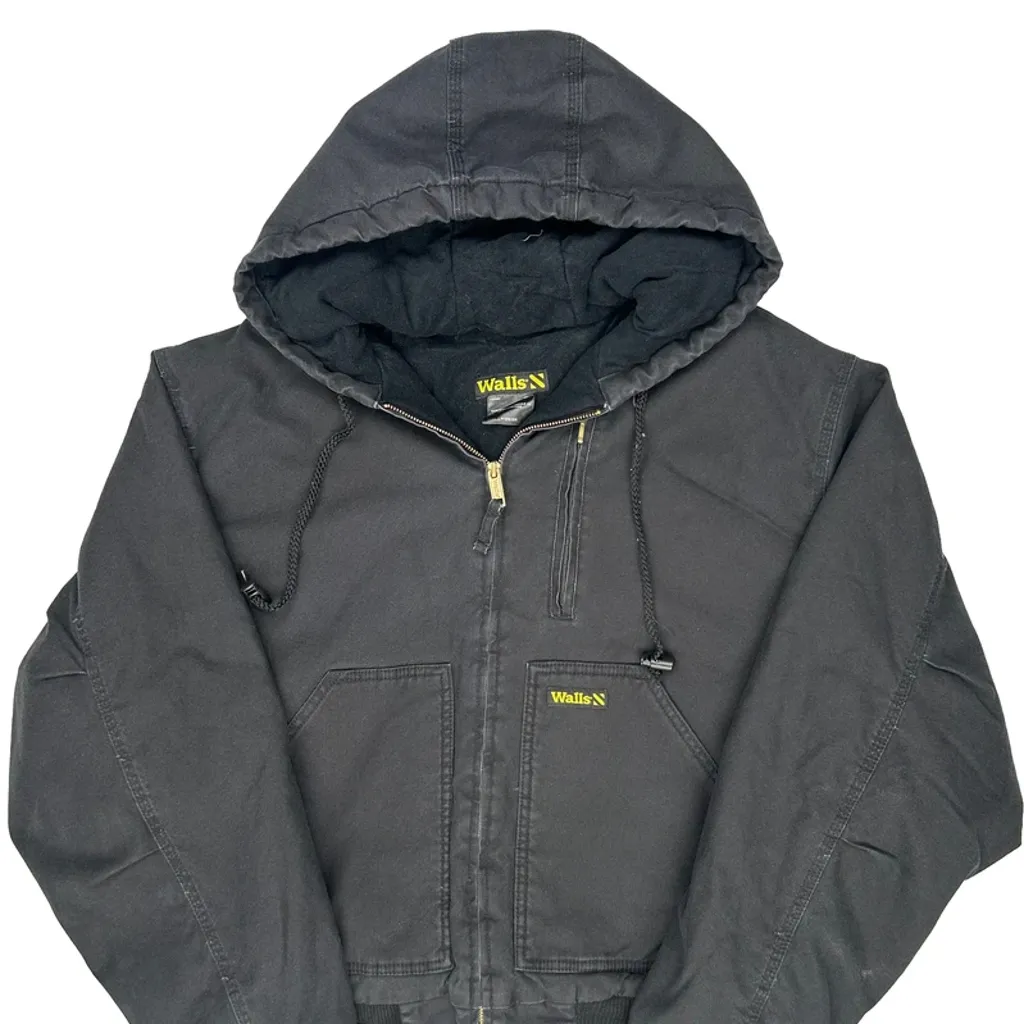 Walls Jacket - Large Black Cotton - Image 4