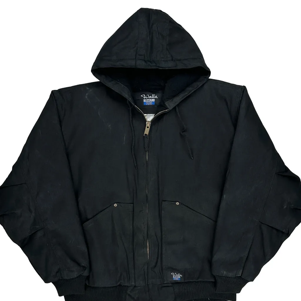 Walls Workwear Jacket - Large Black Cotton - Image 4