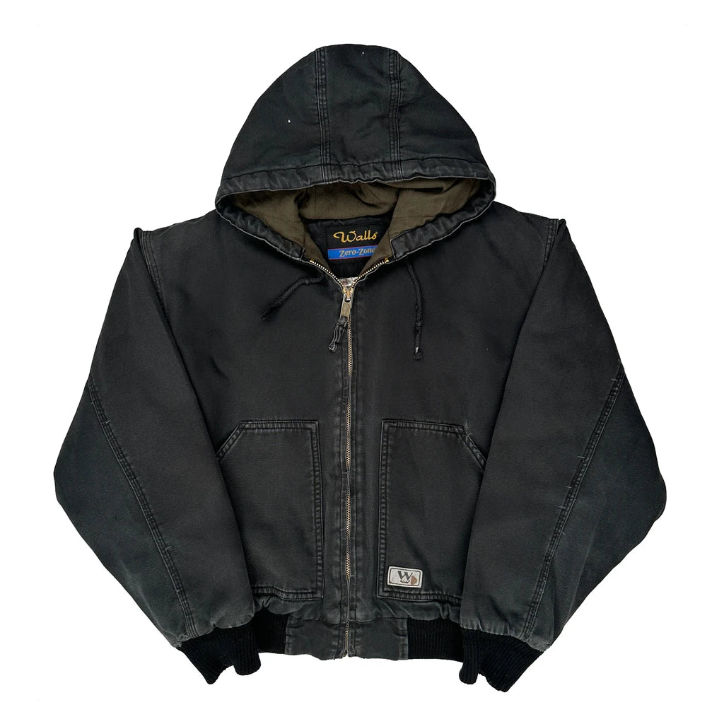Walls Jacket - Large Black Cotton