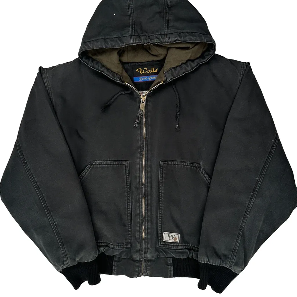 Walls Jacket - Large Black Cotton - Image 5