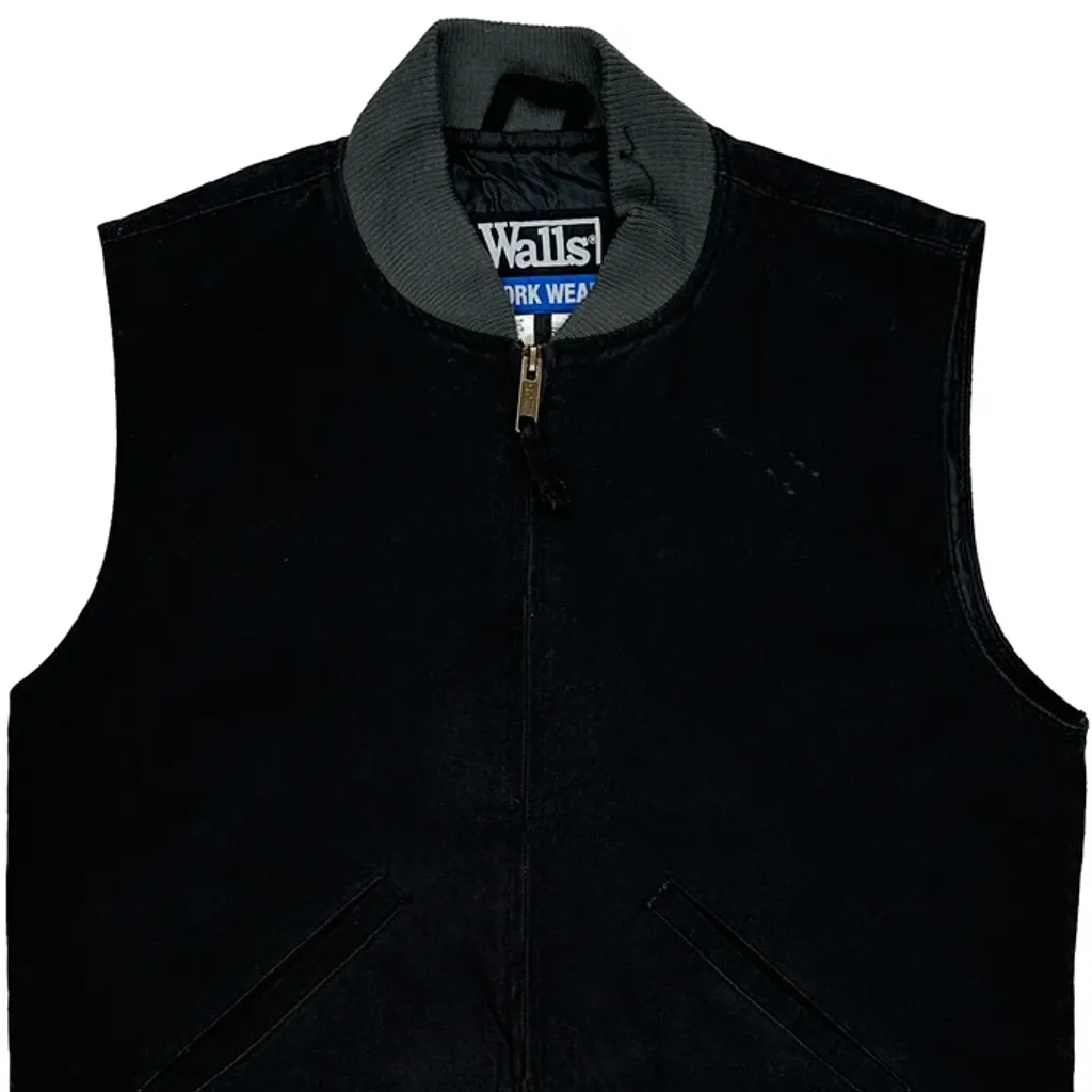 Walls Workwear Jacket - Medium Black Cotton - Image 5