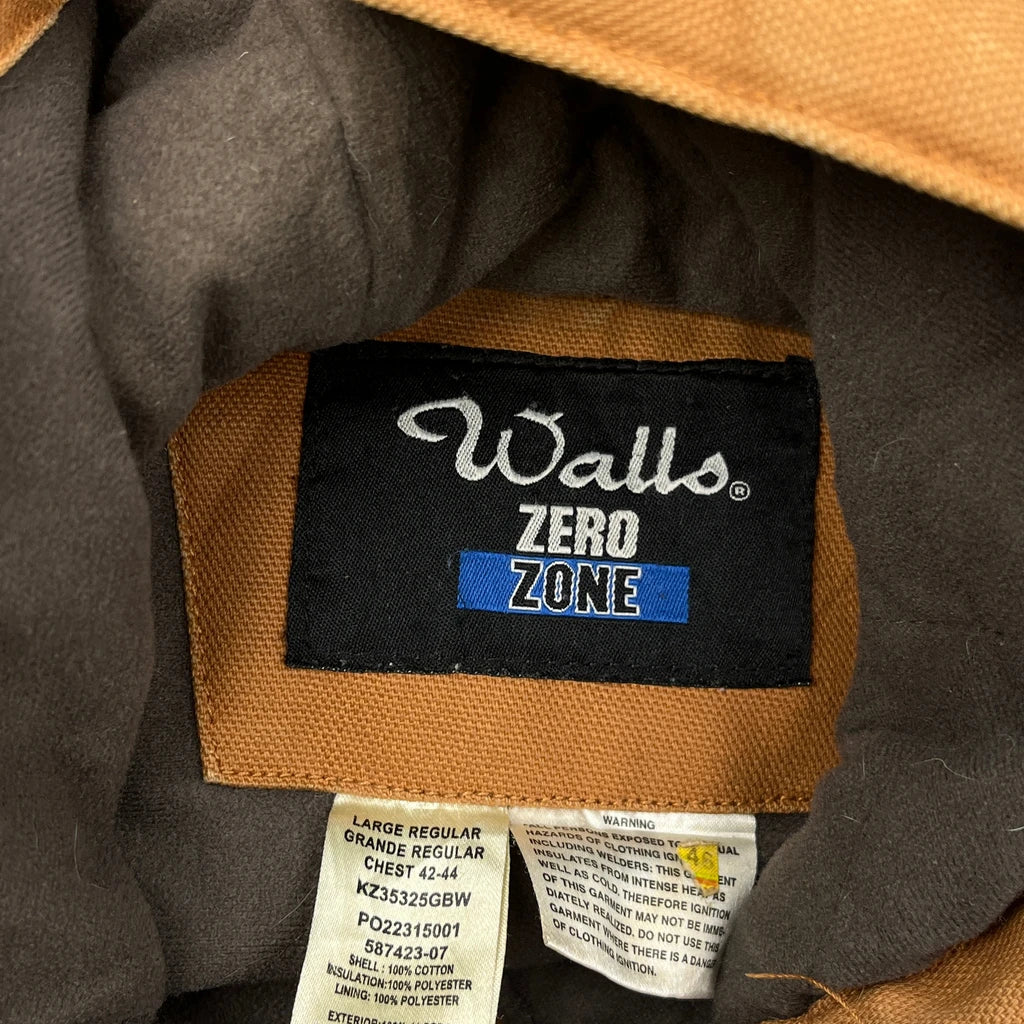Walls Workwear Jacket - Large Brown Cotton - Image 3