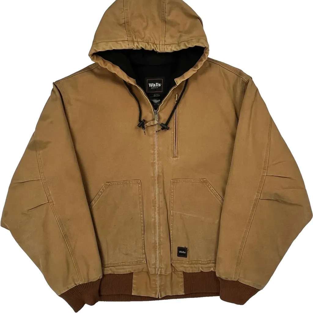 Walls Workwear Jacket - Large Brown Cotton - Image 5