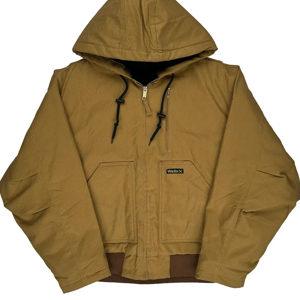 Walls Workwear Jacket - Medium Brown Cotton - Image 4