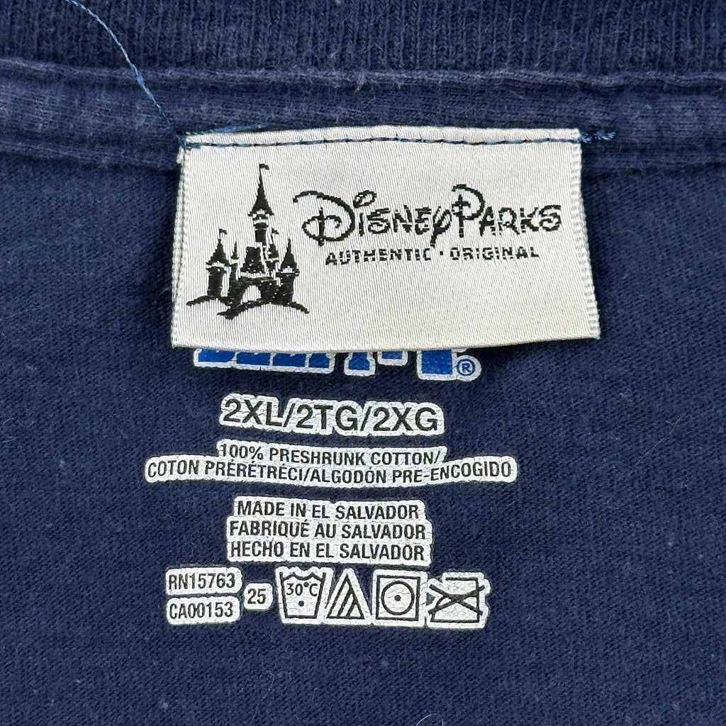 Walt Disney World 2015 Disney Graphic T-Shirt - 2XL Navy Cotton - Image 3