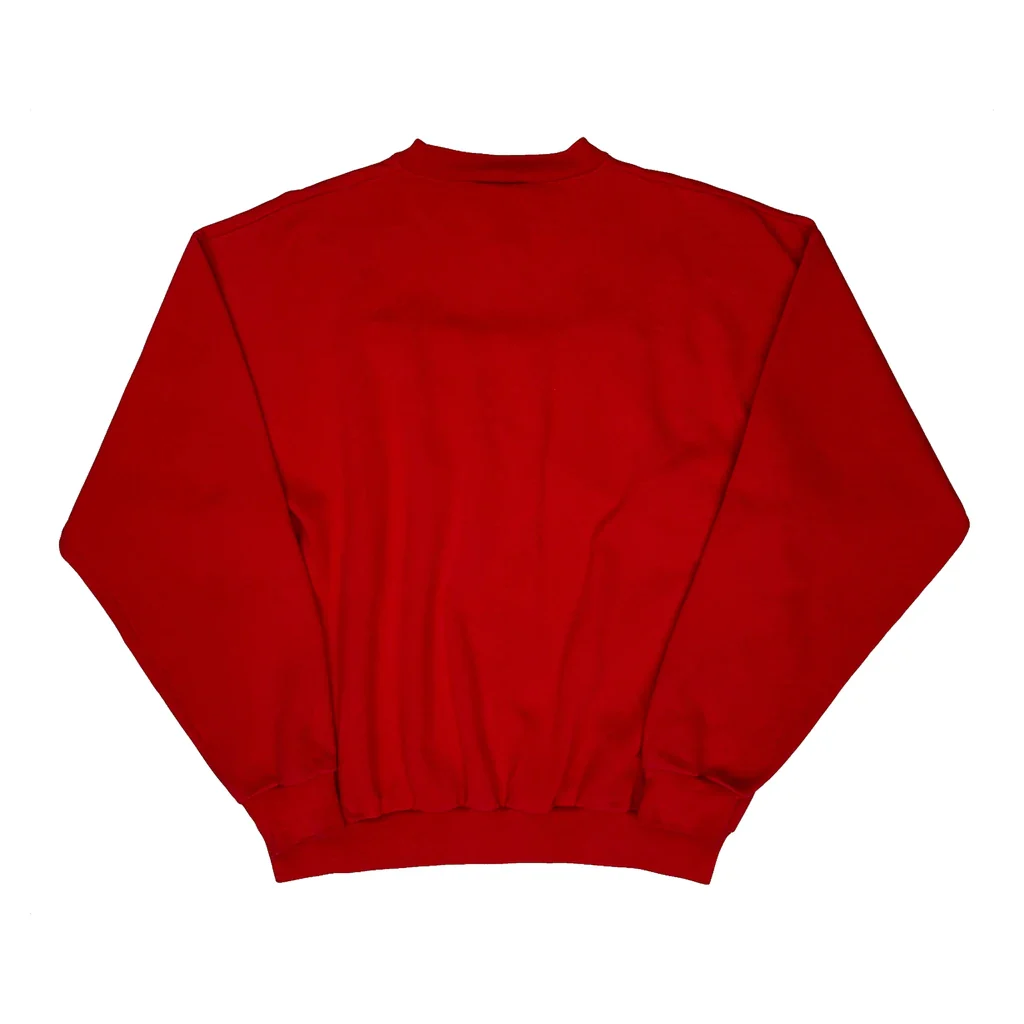 Walt Disney World 25Th Anniversary Mickey Inc Graphic Sweatshirt - Large Red Cotton - Image 2
