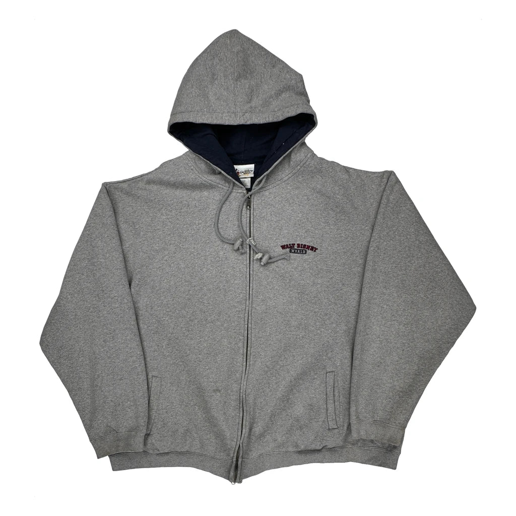 Walt Disney World Disney Graphic Hoodie - XL Gray Cotton Blend