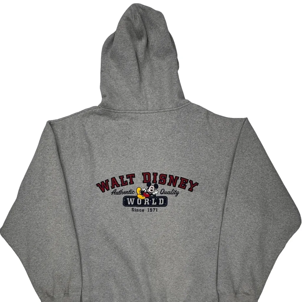 Walt Disney World Disney Graphic Hoodie - XL Gray Cotton Blend - Image 6