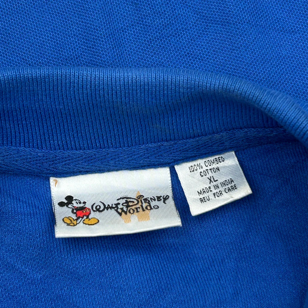 Walt Disney World Disney Polo Shirt - XL Blue Cotton - Image 3