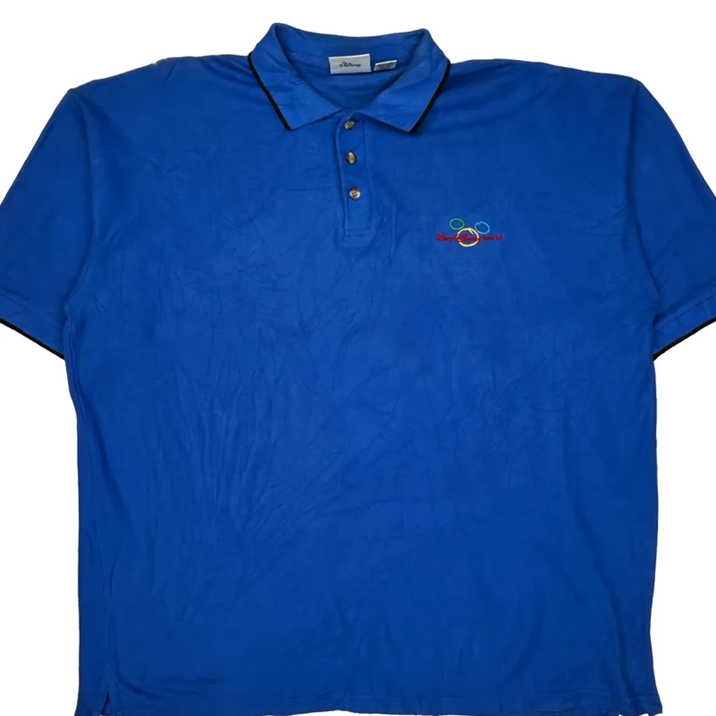 Walt Disney World Disney Polo Shirt - XL Blue Cotton - Image 5