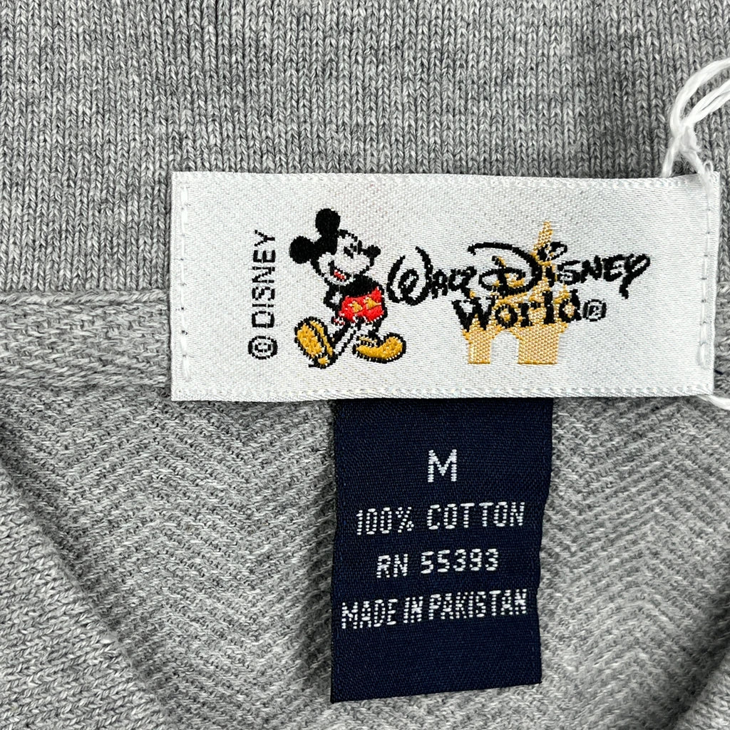 Walt Disney World Disney Graphic Polo Shirt - Medium Grey Cotton - Image 3