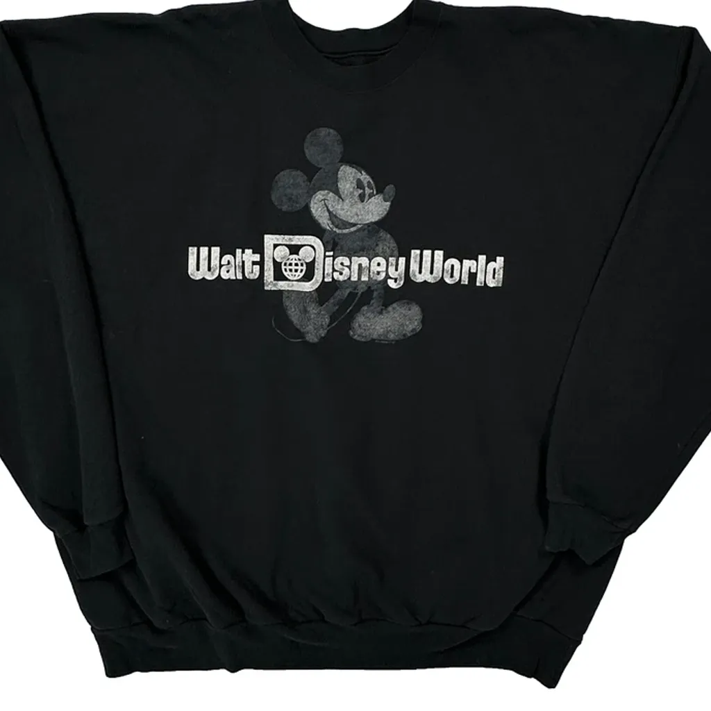 Walt Disney World Disney Graphic Sweatshirt - 3XL Black Cotton Blend - Image 4
