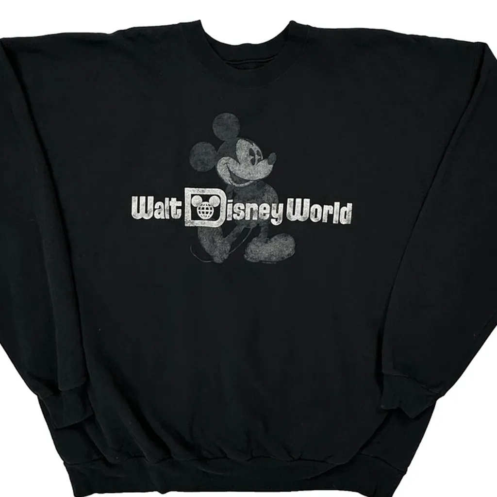 Walt Disney World Disney Graphic Sweatshirt - 3XL Black Cotton Blend - Image 5