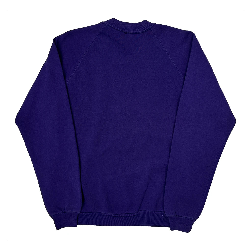 Washington D.C. Unbranded Spellout Sweatshirt - Small Purple Cotton - Image 2