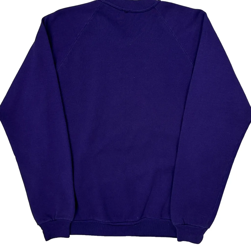 Washington D.C. Unbranded Spellout Sweatshirt - Small Purple Cotton - Image 6