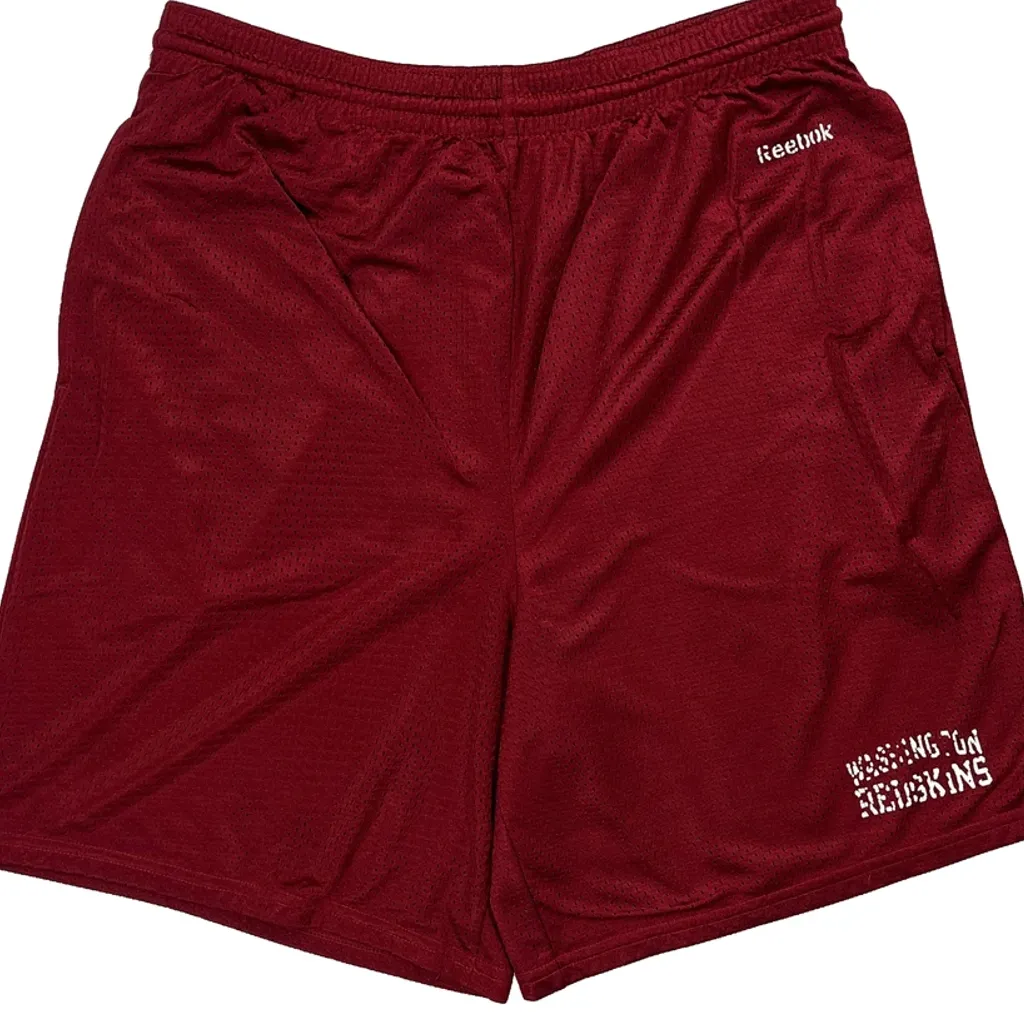 Washington Redskins Reebok Sport Shorts - Largew 10L Red Polyester - Image 4