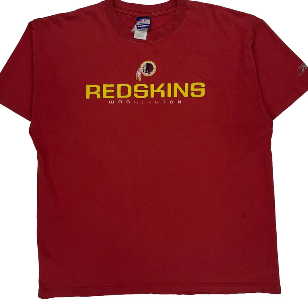 Washington Redskins Reebok Nfl T-Shirt - Large Red Cotton - Image 4