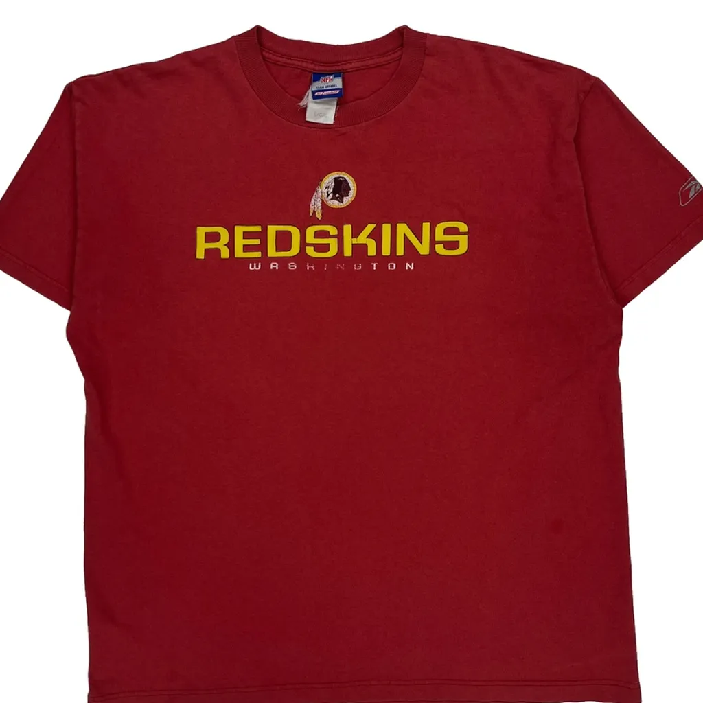 Washington Redskins Reebok Nfl T-Shirt - Large Red Cotton - Image 5