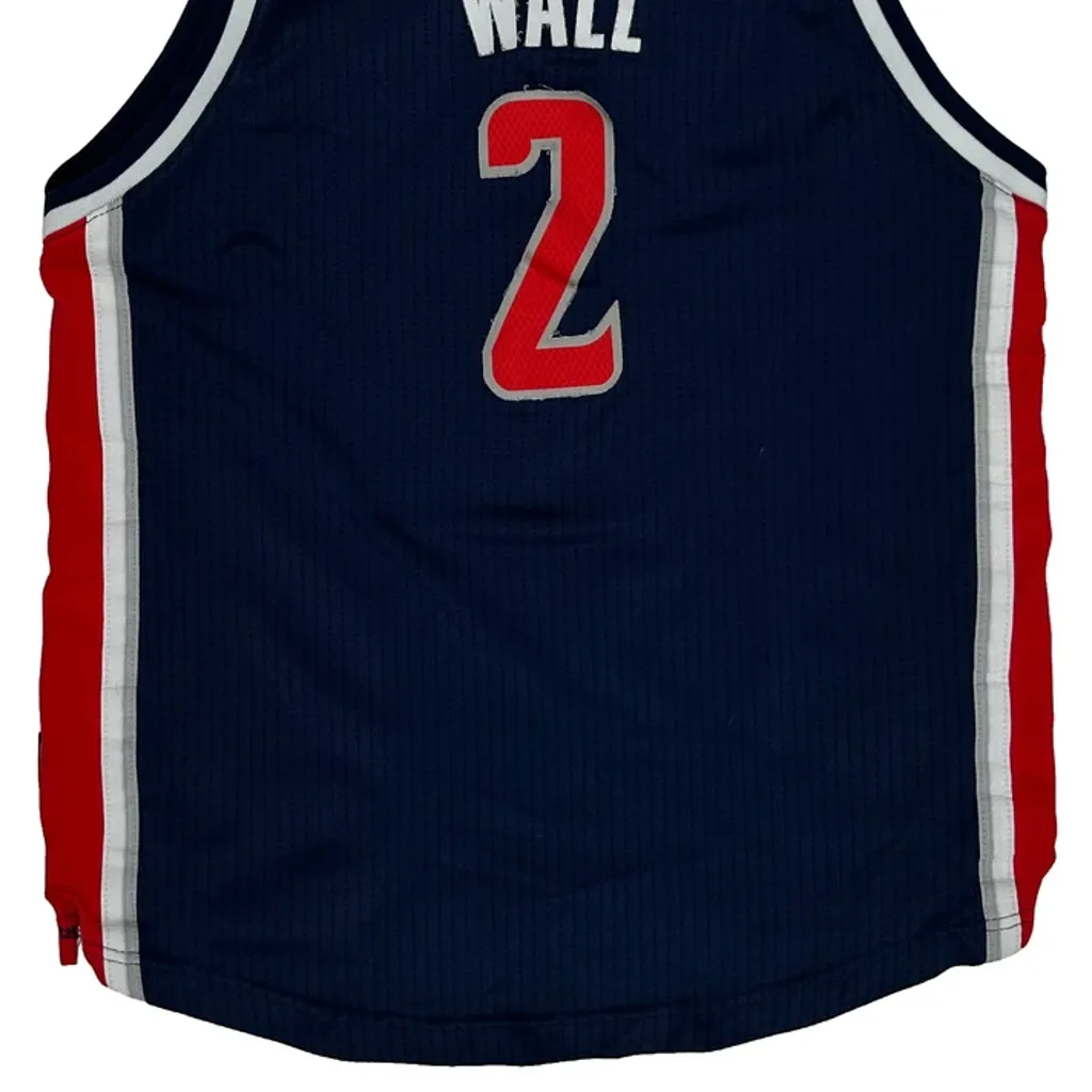 Washington Wizards Adidas #2 Wall Jersey - Large Navy Polyester - Image 6