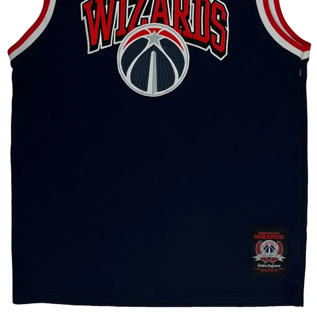 Washington Wizards Nba Jersey - Medium Navy Polyester - Image 4