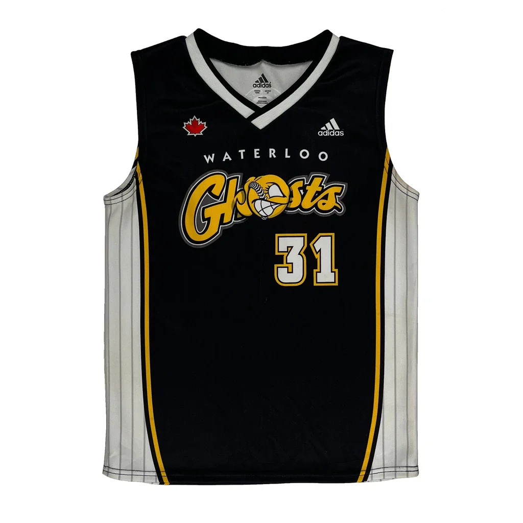 Waterloo Ghosts Adidas Graphic Jersey - Small Black Polyester