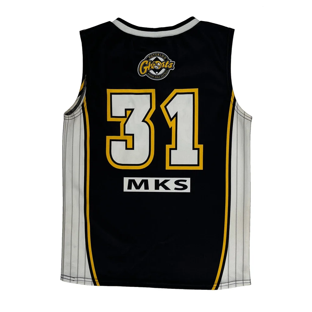Waterloo Ghosts Adidas Graphic Jersey - Small Black Polyester - Image 2