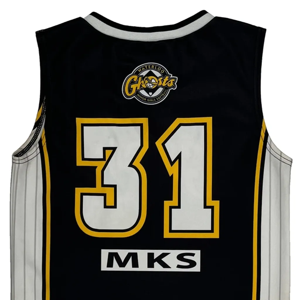 Waterloo Ghosts Adidas Graphic Jersey - Small Black Polyester - Image 7