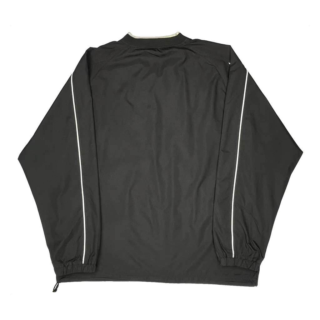 Waunakee Warriors Reebok Football Windbreaker - Large Black Polyester - Image 2