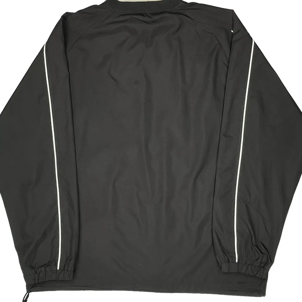 Waunakee Warriors Reebok Football Windbreaker - Large Black Polyester - Image 8