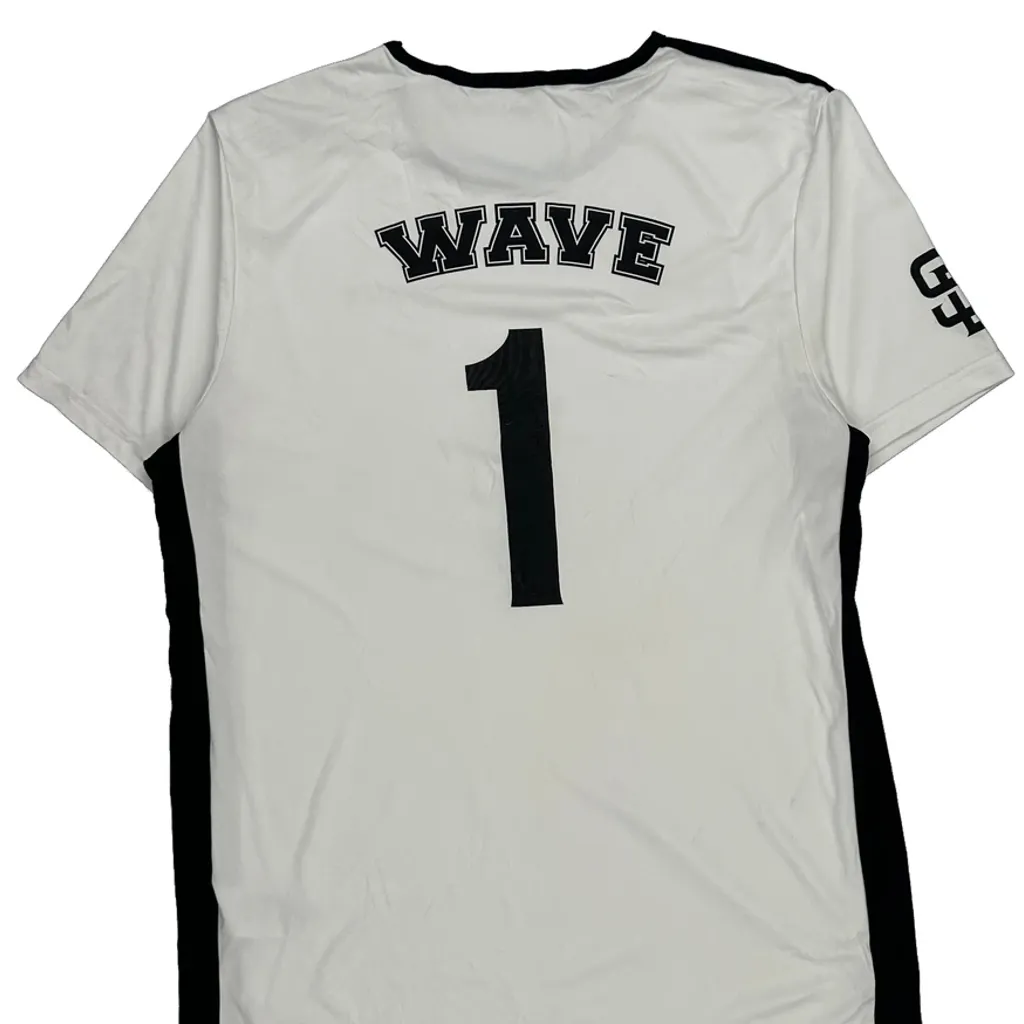 Wave Adidas Football Jersey - Large Black Polyester - Image 6