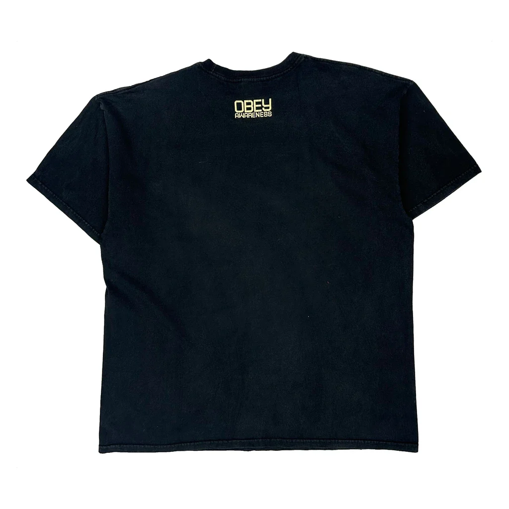We The People Obey Graphic T-Shirt - XL Black Cotton - Image 2