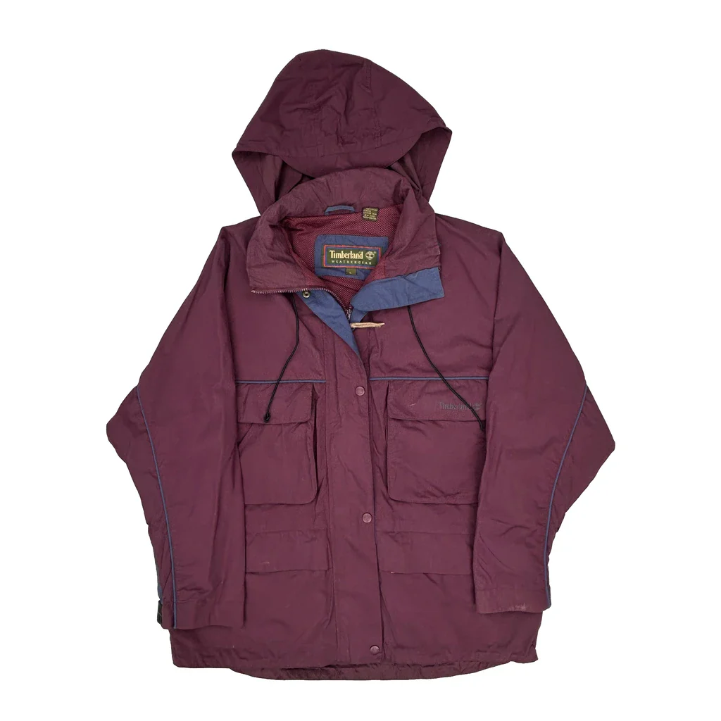 Weathergear Timberland Tactical Field Hunting Jacket - Large Burgundy Nylon