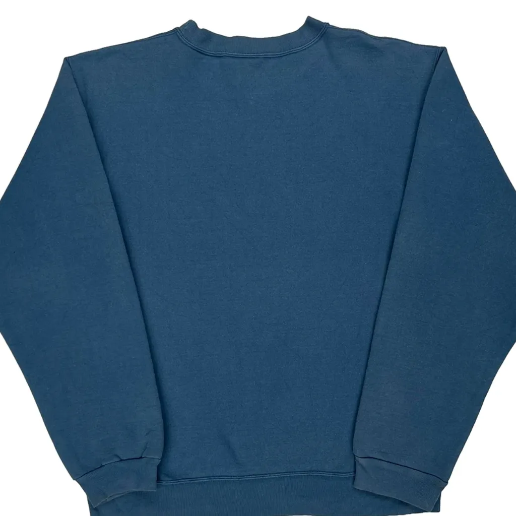 Weathergear Timberland Spellout Sweatshirt - Medium Blue Cotton - Image 7