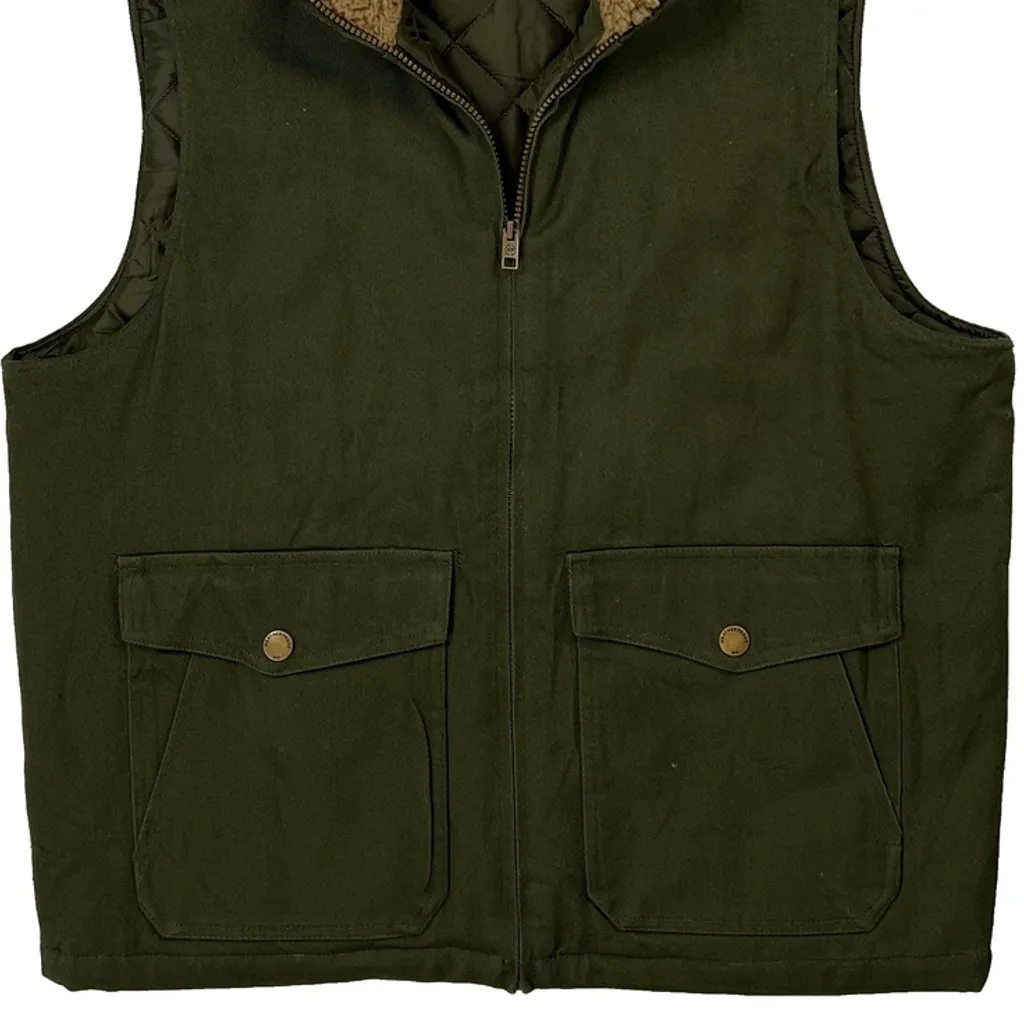 Weatherproof Workwear Gilet - Large Green Cotton - Image 5
